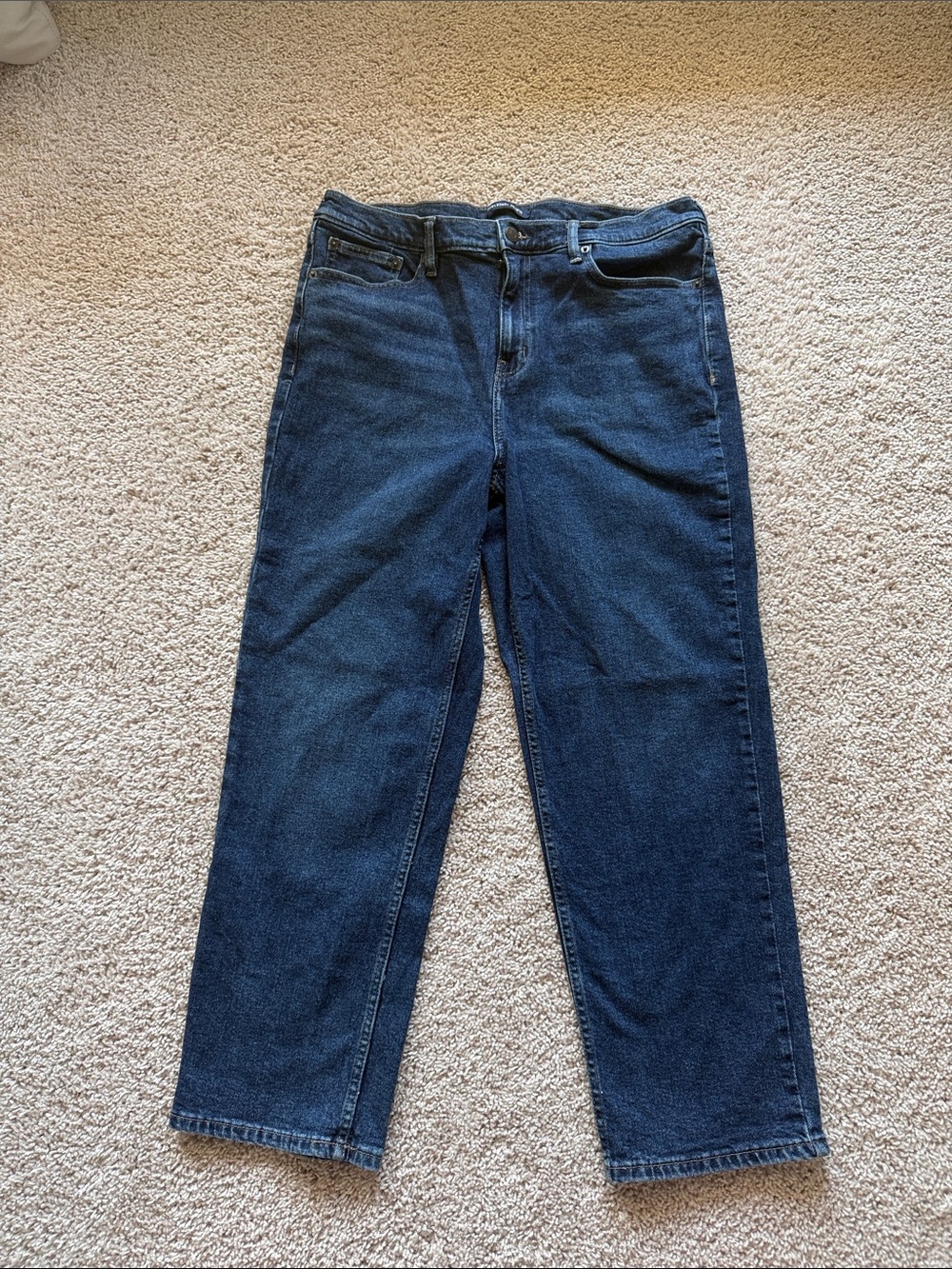 Calvin Klein Jeans Women’s Size 14 Straight Leg Dark Wash Jeans 27” Inseam